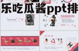 娱乐吃瓜酱ppt排版图