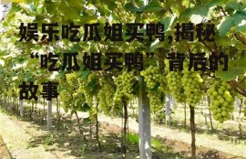 娱乐吃瓜姐买鸭,揭秘“吃瓜姐买鸭”背后的故事