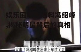 娱乐圈吃瓜爆料冯绍峰,揭秘明星背后的真相