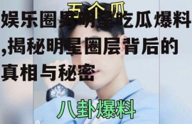 娱乐圈男明星吃瓜爆料,揭秘明星圈层背后的真相与秘密