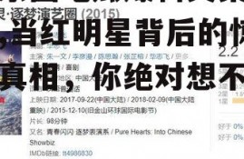 娱乐圈吃瓜爆料文案模板,当红明星背后的惊人真相，你绝对想不到！