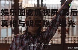 娱乐圈吃瓜视屏,幕后真相与明星隐私曝光