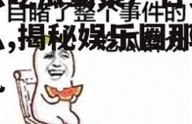 娱乐吃瓜蜀黍广告语是什么,揭秘娱乐圈那些事儿