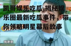 凯哥娱乐吃瓜,揭秘娱乐圈最新吃瓜事件，带你领略明星幕后故事