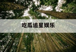 吃瓜追星娱乐