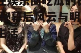 我在娱乐圈吃瓜的日子,揭秘幕后风云与明星私生活