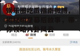 娱乐圈吃瓜指南微博,揭秘明星幕后故事，带你领略八卦风云