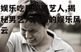 娱乐吃瓜的男艺人,揭秘男艺人背后的娱乐风云