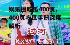 娱乐圈吃瓜400页,400页吃瓜手册深度解析