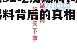 娱乐51吃瓜爆料,吃瓜爆料背后的真相与内幕