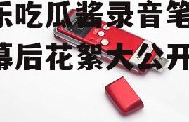 娱乐吃瓜酱录音笔,独家幕后花絮大公开