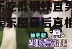 娱乐吃瓜钢铁直男,揭秘娱乐圈幕后真相