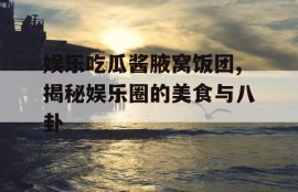 娱乐吃瓜酱腋窝饭团,揭秘娱乐圈的美食与八卦