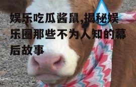 娱乐吃瓜酱鼠,揭秘娱乐圈那些不为人知的幕后故事