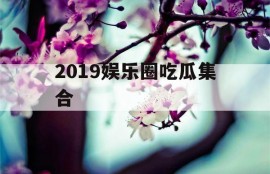 2019娱乐圈吃瓜集合