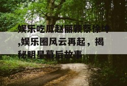 娱乐吃瓜赵丽颖蔡徐坤,娱乐圈风云再起，揭秘明星幕后故事
