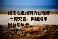 娱乐吃瓜爆料入口在哪,一探究竟，揭秘娱乐圈幕后风云