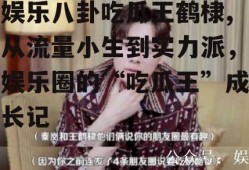 娱乐八卦吃瓜王鹤棣,从流量小生到实力派，娱乐圈的“吃瓜王”成长记