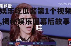 娱乐吃瓜酱第1个视频,揭秘娱乐圈幕后故事