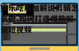 娱乐吃瓜加解说剪辑怎么做,如何打造爆款解说短视频