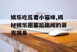 娱乐吃瓜君小猫咪,揭秘娱乐圈幕后趣闻的萌宠视角