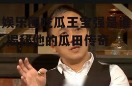 娱乐圈吃瓜王宝强是谁,揭秘他的瓜田传奇