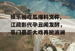 娱乐圈吃瓜爆料文件,江疏影代孕丑闻发酵，豪门恩怨大戏再掀波澜