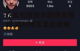 吃瓜吐槽娱乐圈博主视频,揭秘明星幕后故事