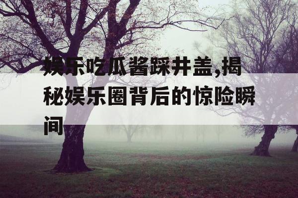 娱乐吃瓜酱踩井盖,揭秘娱乐圈背后的惊险瞬间