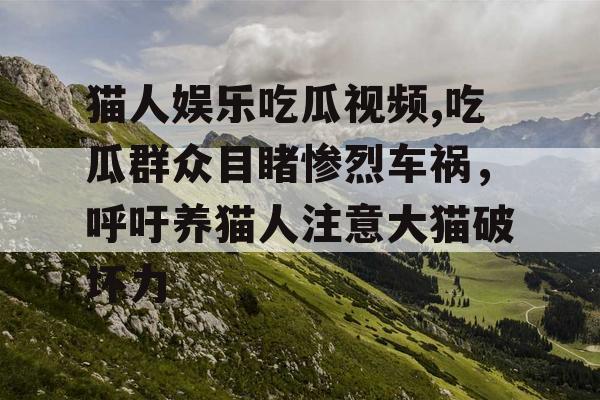 猫人娱乐吃瓜视频,吃瓜群众目睹惨烈车祸，呼吁养猫人注意大猫破坏力
