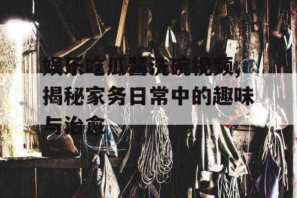 娱乐吃瓜酱洗碗视频,揭秘家务日常中的趣味与治愈
