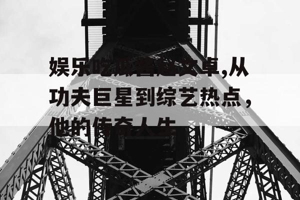 娱乐吃瓜酱赵文卓,从功夫巨星到综艺热点，他的传奇人生